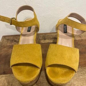 Platform Cork Kenzie heels size 7